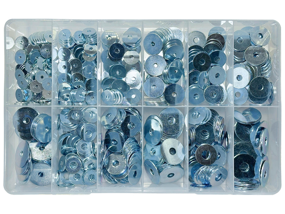 Mudguard or Penny Washer Assortment Kit (Approx Qty 650)