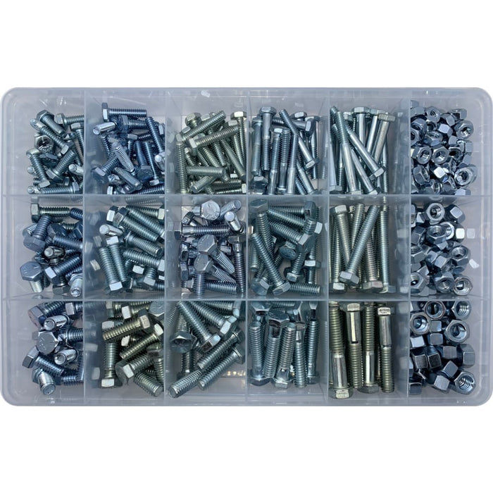 UNC Nut & Bolt Assortment Kit (Approx Qty 425)
