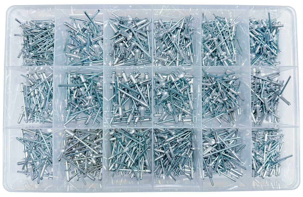 Pop Rivet Assortment Kit (Approx Qty 855)