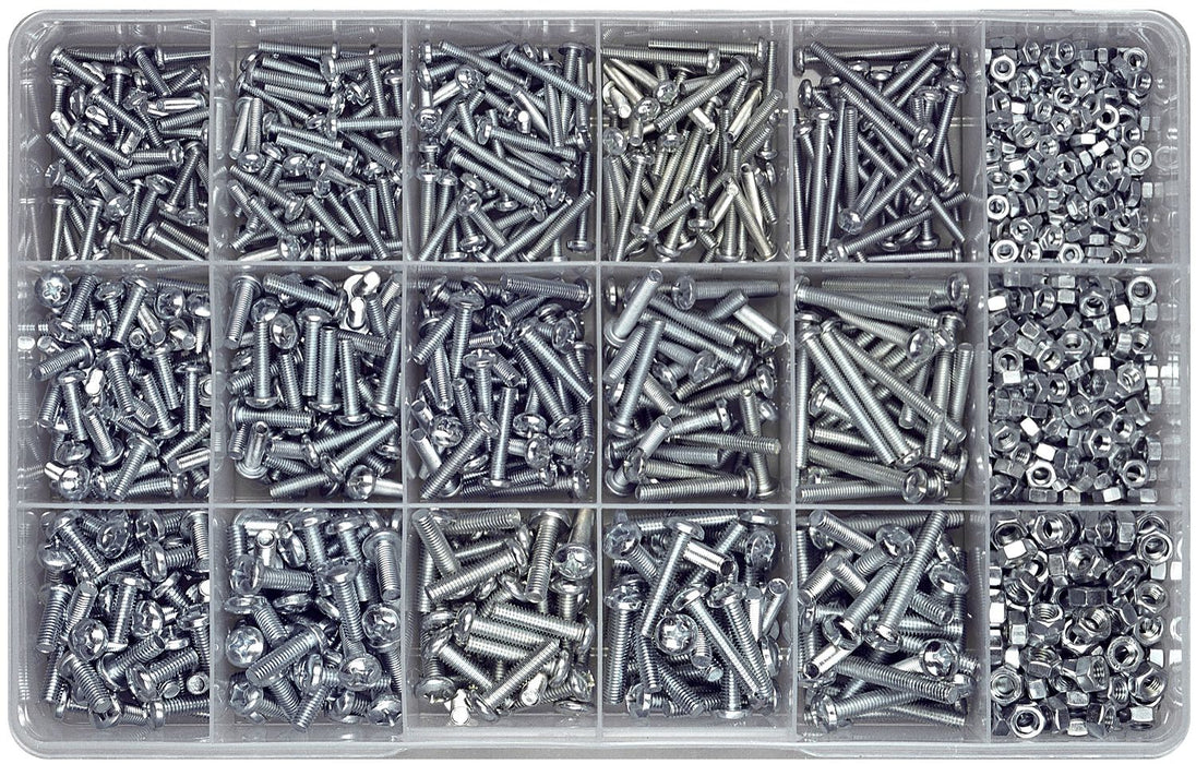 Phillips Head Metric Metal Thread Assortment Kit (Approx Qty 1190)