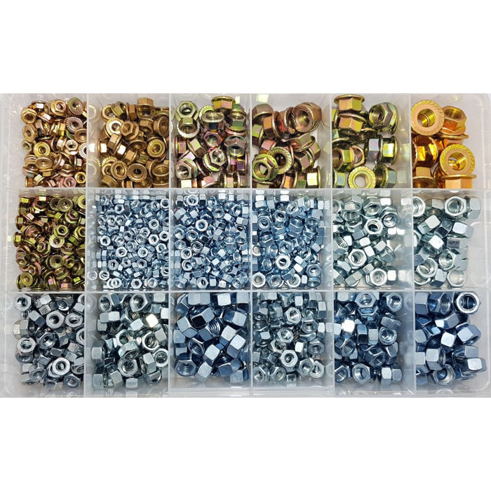 Metric & Imperial Nut Assortment Kit (Approx Qty 1345)