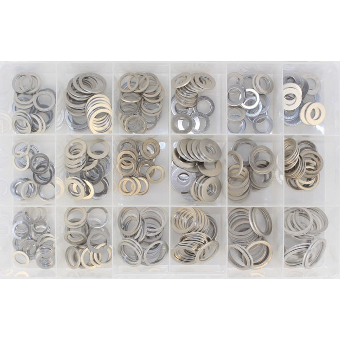 Aluminium Sump Plug Washer Assortment Kit (Approx Qty 360)