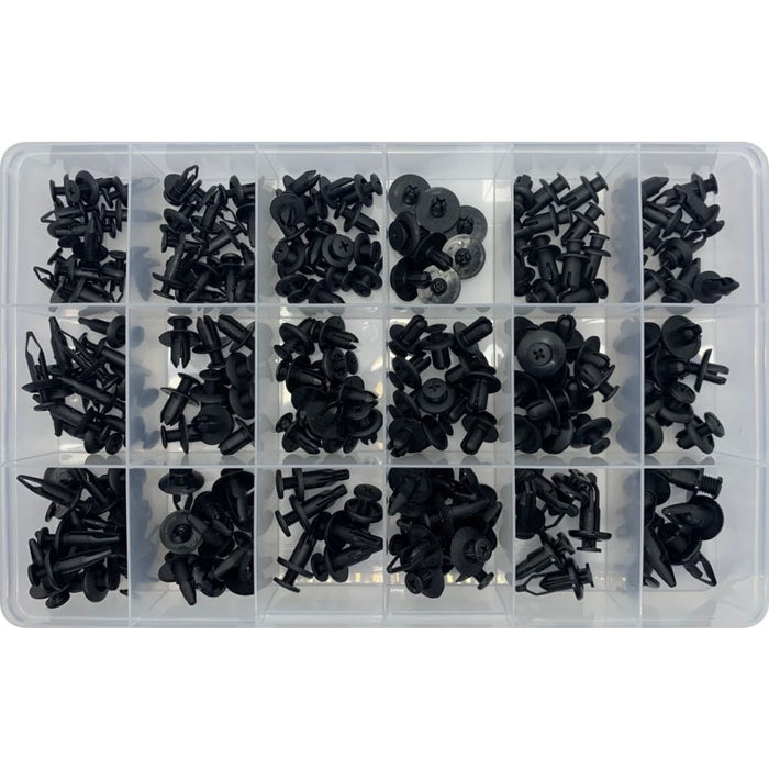 Screw Type Plastic Scrivet Assortment Kit  (Approx Qty 194)