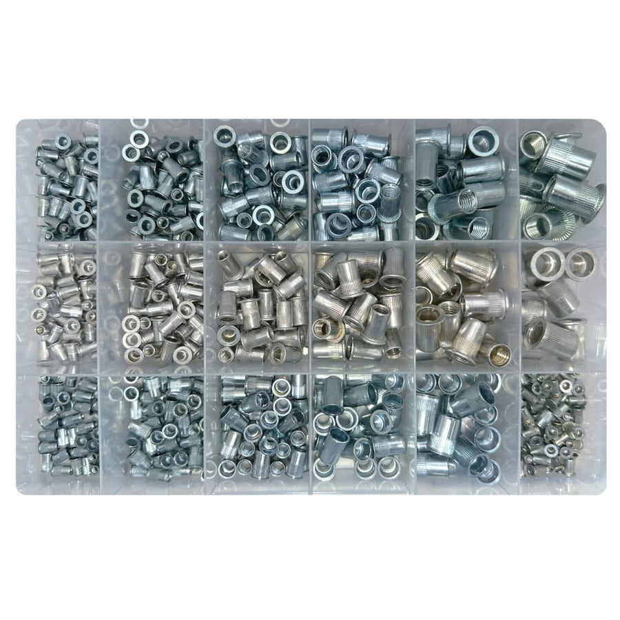 Steel & Aluminium - Metric Rivnut Assortment Kit (Approx Qty 531) — JNS ...