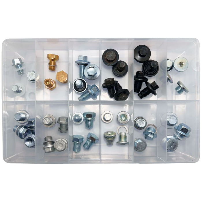 Steel Sump Plug Assortment Kit (Approx Qty 43)