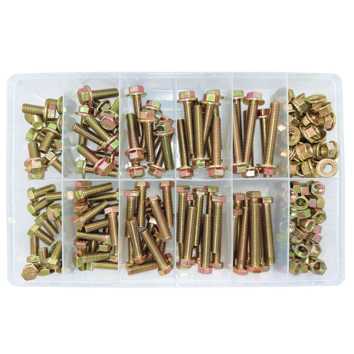 Coarse Metric 10mm X 14mm A/F X 1.5p Nut & Bolt Assortment Kit (Approx Qty 182)