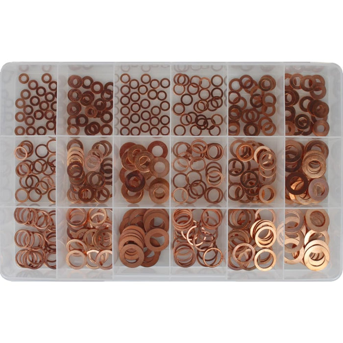 Metric Copper Washer Assortment Kit (Approx Qty 450)