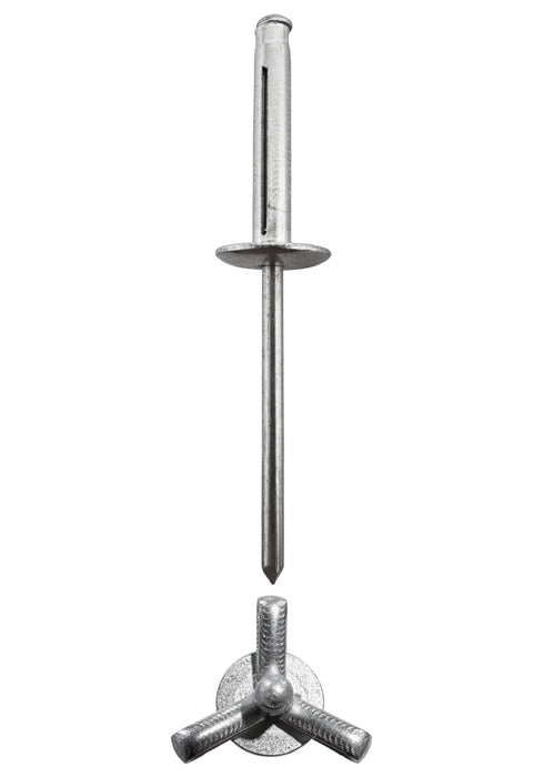 Tri Fold Rivet Large Flange 5-8 - Aluminium Rivet