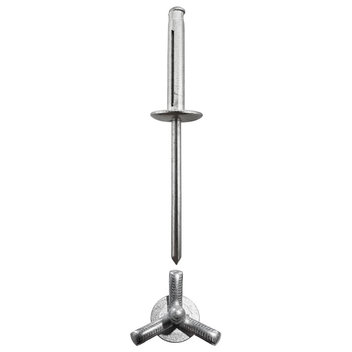 Tri Fold Rivet Large Flange 5-8 - Aluminium Rivet