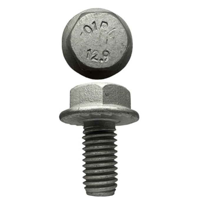 M8 X 16mm X 13mm A/F 1.25 Pitch Zinc Flake D-Lok Hex Flange Set Screw