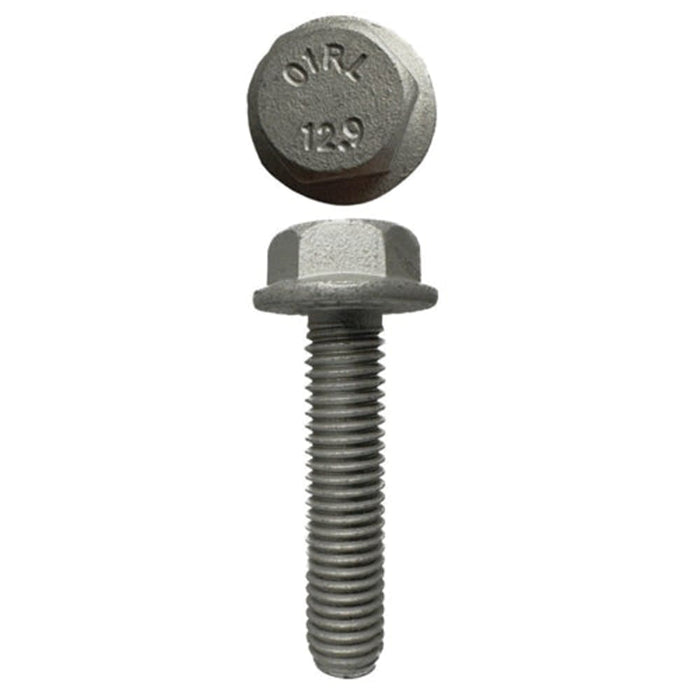 M8 X 35mm X 13mm A/F 1.25 Pitch Zinc Flake D-Lok Hex Flange Set Screw
