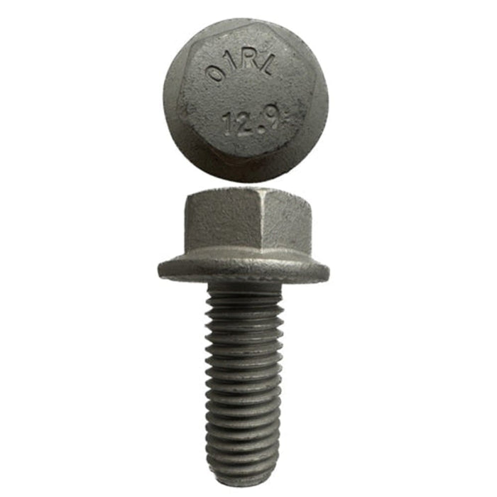 M12 X 30mm X 17mm A/F 1.75 Pitch Zinc Flake D-Lok Hex Flange Set Screw