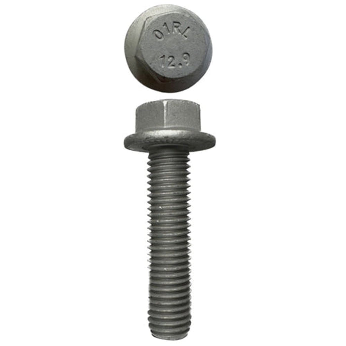 M12 X 50mm X 17mm A/F 1.75 Pitch Zinc Flake D-Lok Hex Flange Set Screw