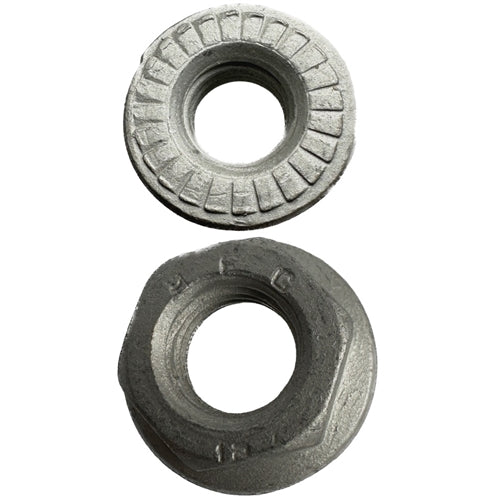 M10 X 15mm A/F Zinc Flake D-Lok Flange Nut 1.5 Pitch