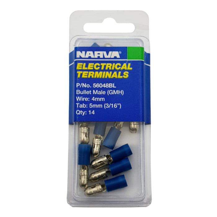 Electrical Terminal - Bullet Male Gmh, 4mm Wire, 5mm (3/16") Diameter