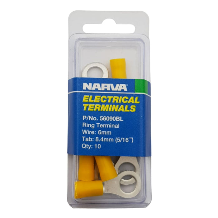 Electrical Terminal - Ring Terminal, 5-6mm Wire, 8.4mm (5/16") Diameter