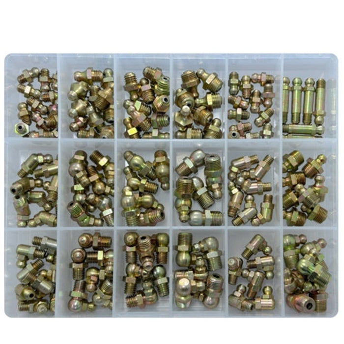 Steel Grease Nipple Assortment Kit (Approx Qty 137)