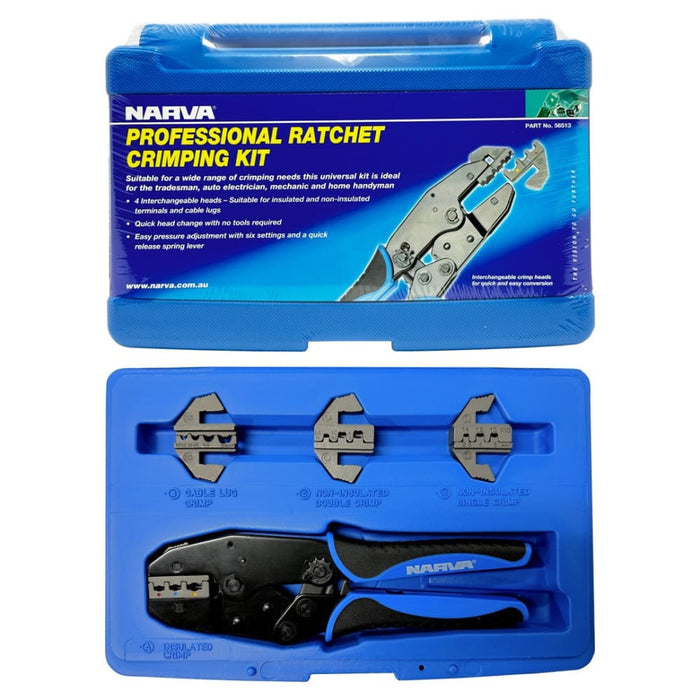 Narva Quick Change Ratchet Crimp Kit