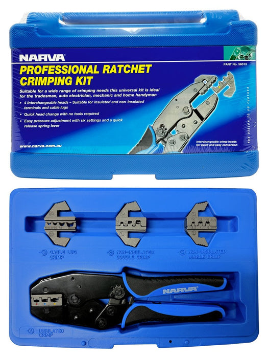 Narva Quick Change Ratchet Crimp Kit