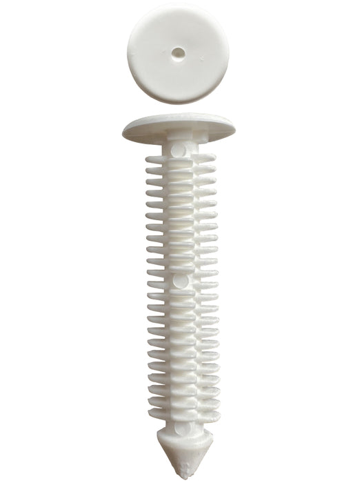 Universal White Christmas Tree Clip - 36mm Long, 7.5mm Diameter