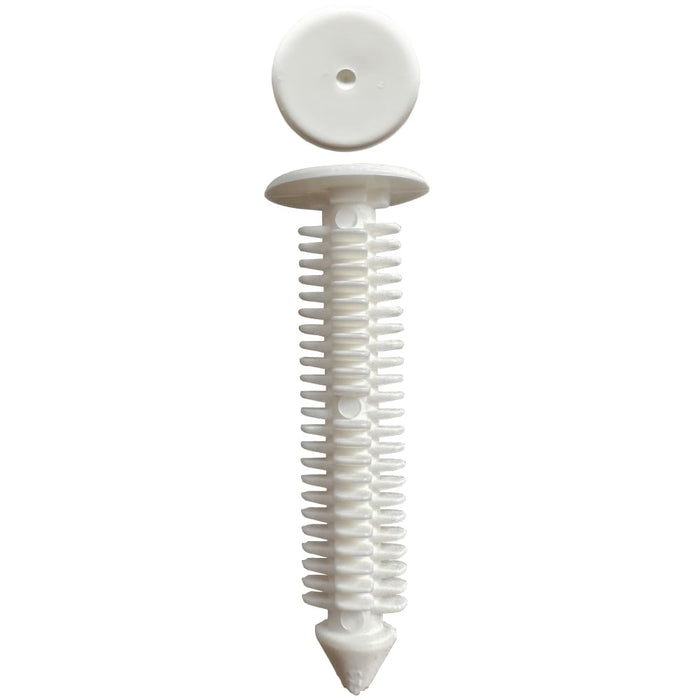 Universal White Christmas Tree Clip - 36mm Long, 7.5mm Diameter