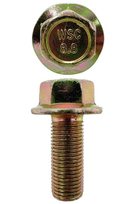 M12 X 30mm X 17mm A/F Non-Serrated 1.25 Pitch Hex Flange Set Screw Fine