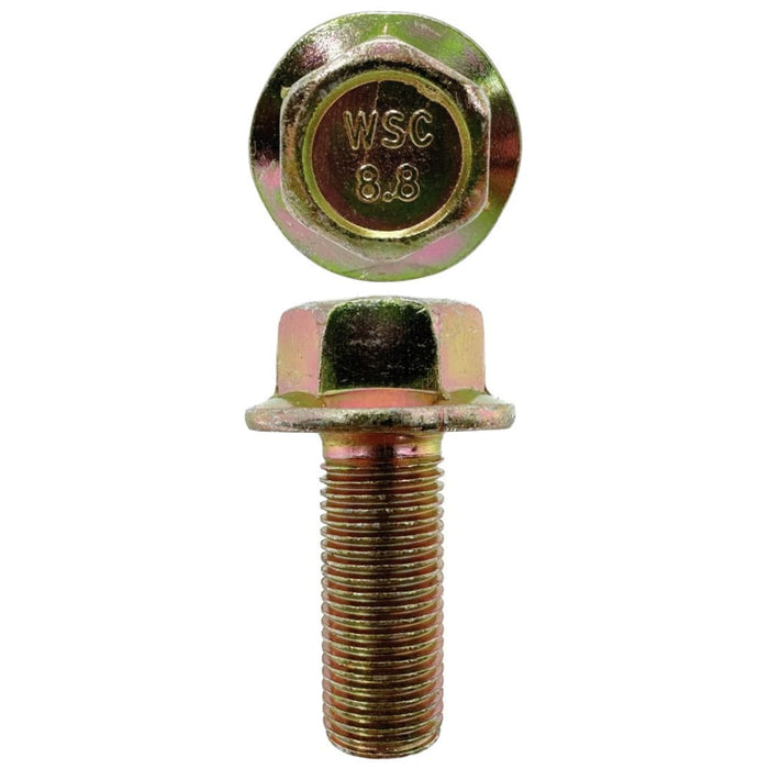 M12 X 30mm X 17mm A/F Non-Serrated 1.25 Pitch Hex Flange Set Screw Fine