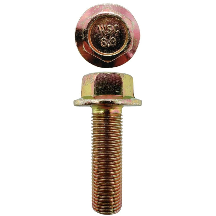 M12 X 40mm X 17mm A/F Non-Serrated 1.25 Pitch Hex Flange Set Screw Fine