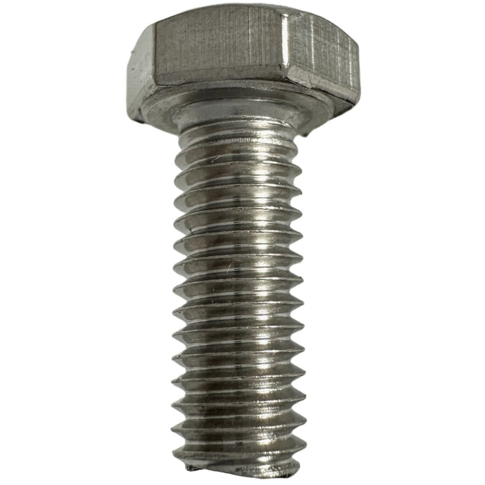 316 Stainless Steel M6 X 16mm X 10mm A/F 1.0p Hex Head Set Screw