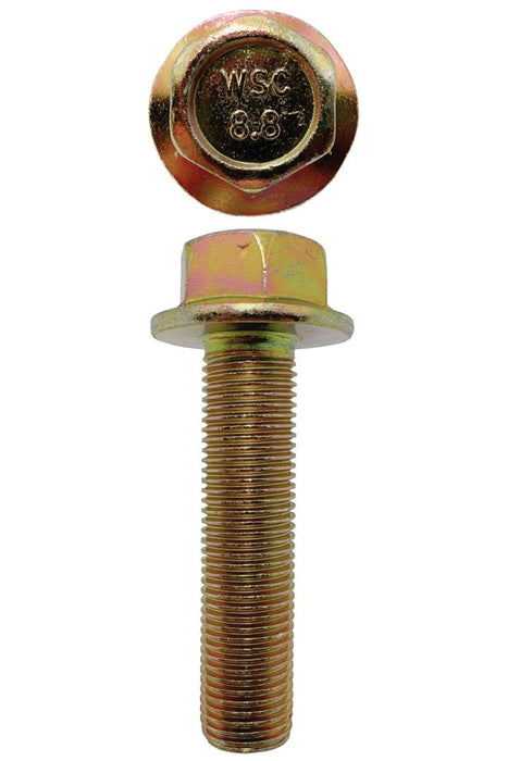 M12 X 50mm X 17mm A/F Non-Serrated 1.25 Pitch Hex Flange Set Screw Fine