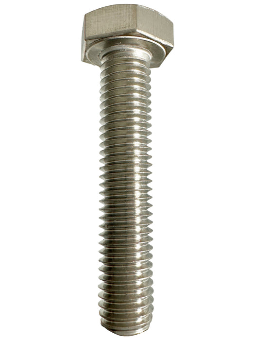 316 Stainless Steel M10 X 50mm X 17mm A/F 1.5p Hex Head Set Screw