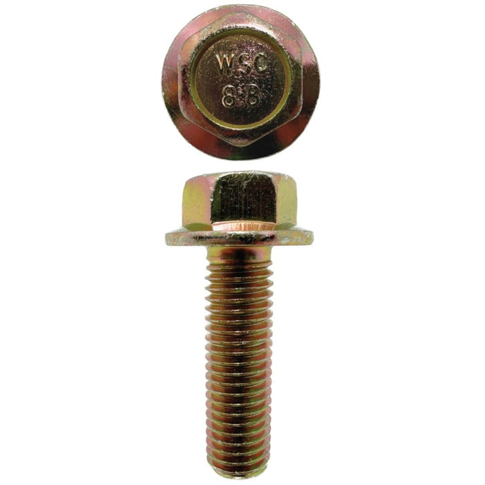 M12 X 40mm X 17mm A/F Non-Serrated 1.75 Pitch Hex Flange Set Screw Coarse