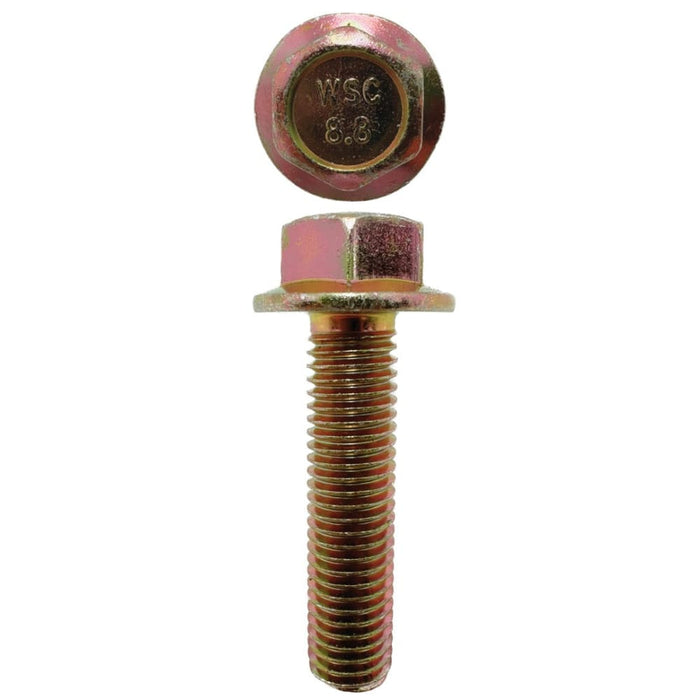 M12 X 50mm X 17mm A/F Non-Serrated 1.75 Pitch Hex Flange Set Screw Coarse