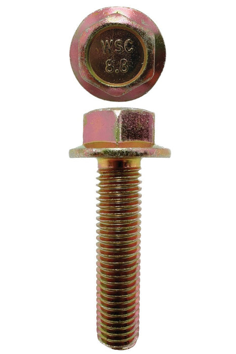 M12 X 50mm X 17mm A/F Non-Serrated 1.75 Pitch Hex Flange Set Screw Coarse