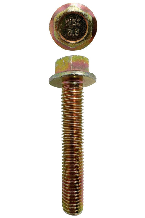 M12 X 70mm X 17mm A/F Non-Serrated 1.75 Pitch Hex Flange Set Screw Coarse