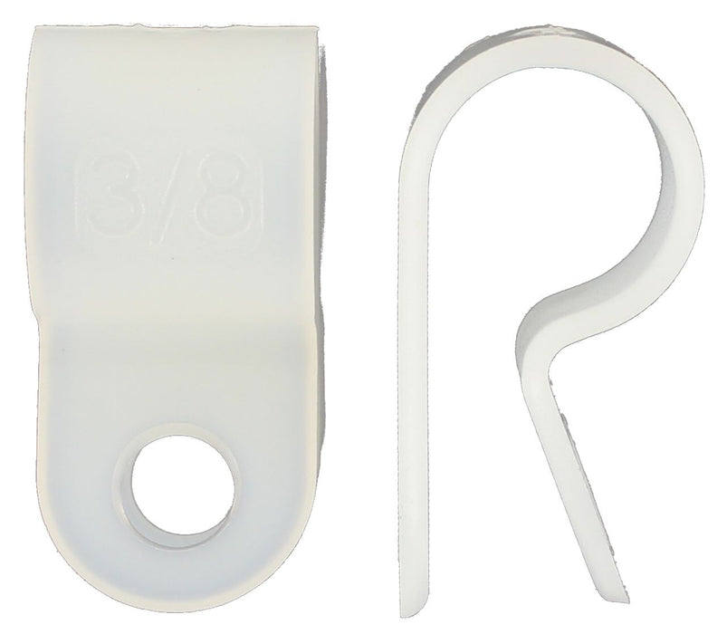 3/8 P.Clip White