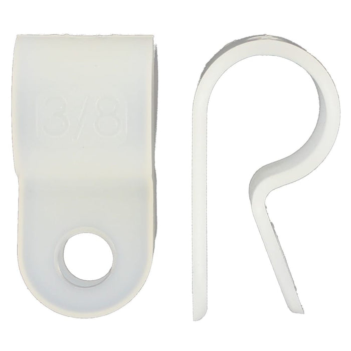 3/8 P.Clip White