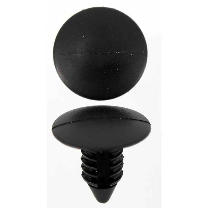 Ford & Holden - Black Christmas Tree Clip 16mm Long, 8mm Diameter