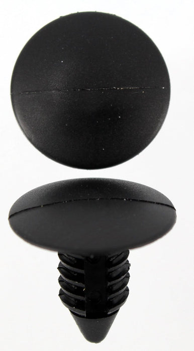 Ford & Holden - Black Christmas Tree Clip 16mm Long, 8mm Diameter