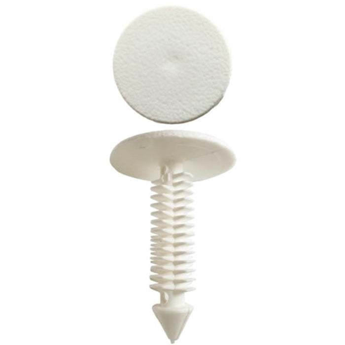 Universal White Christmas Tree Clip - 27mm Long, 8mm Diameter