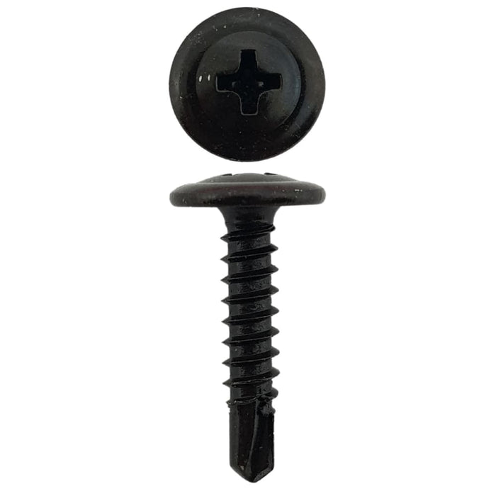 8g X 3/4 Or 8-18 X 20mm Button Head Self Driller Black