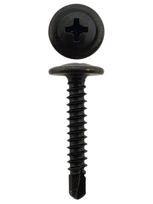 8g X 1 Or 8-18 X 25mm Button Head Self Driller Black
