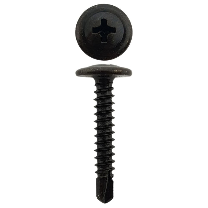 8g X 1 Or 8-18 X 25mm Button Head Self Driller Black