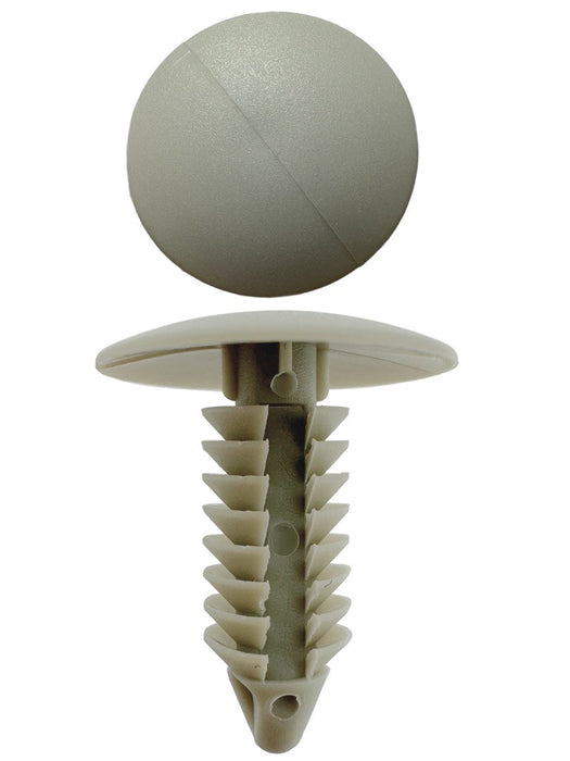 Holden & Ford - Christmas Tree Clip Grey 17.4mm Across Flat