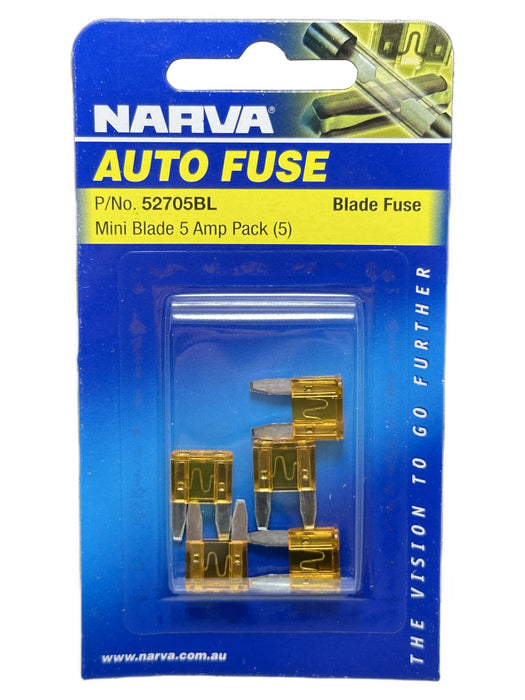 Mini Blade Fuse 5amp (QTY 5)