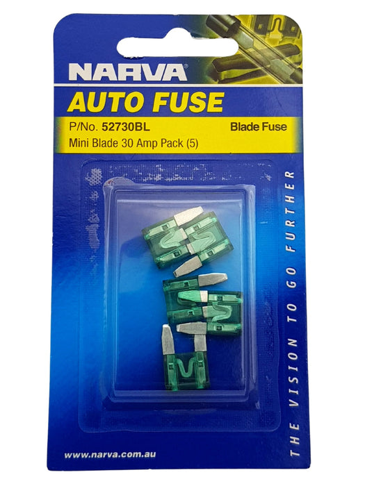 Mini Blade Fuse 30amp (QTY 5)