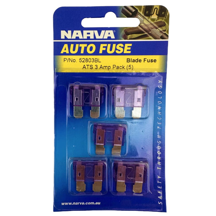 Ats Blade Fuse 3amp (Qty 5)