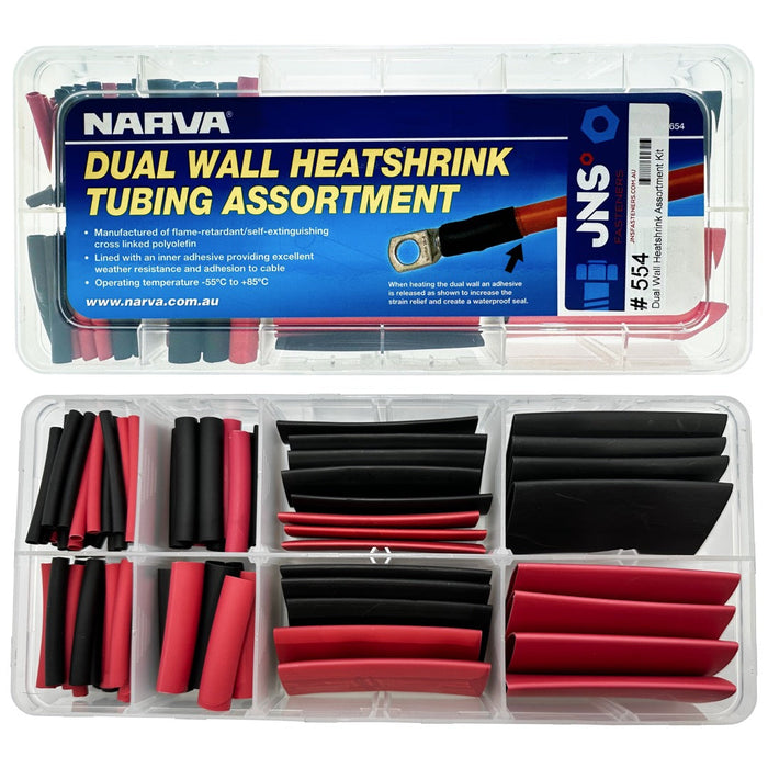 Narva Dual Wall Heatshrink Assortment 105pc