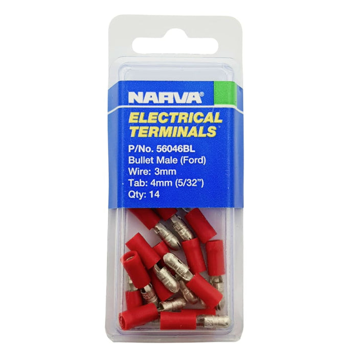 Electrical Terminal - Bullet Male Ford, 3mm Wire, 4mm (5/32") Tab