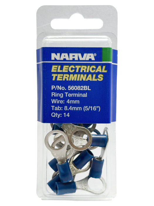 Electrical Terminal - Ring Terminal, 4mm Wire, 8.4mm (5/16") Diameter